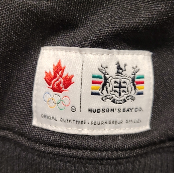 Hudson's Bay Company Team Canada black Olympic zip up sweater. Size Large. - Picture 5 of 8